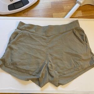 Aerie Green Flow Shorts